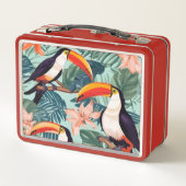 Papegaai picknick eten doos (Achterkant)