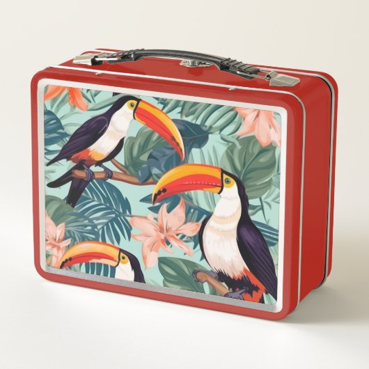 Papegaai picknick eten doos (Achterkant)