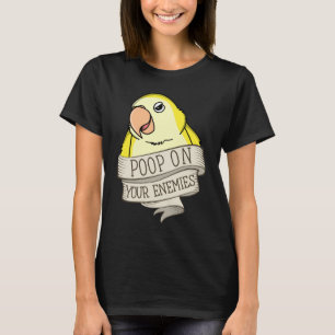 Papegaai Poep Op Je Vijanden I Lutino Monniksparki T-shirt