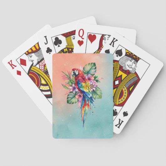 Papegaai Pokerkaarten (Achterkant)