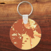 Papegaai Pop Art Sleutelhanger (Voorkant)