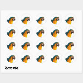 Papegaai Post-it Notities Ronde Sticker (Vel)