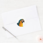 Papegaai Post-it Notities Ronde Sticker (Envelop)