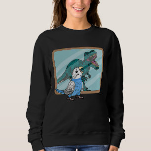 Papegaai & Rex Reflectie I Blauwe Budgie Parkiet Trui