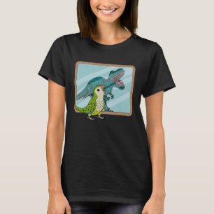 Papegaai & Rex Reflectie I Groene Monniksparkiet K T-shirt