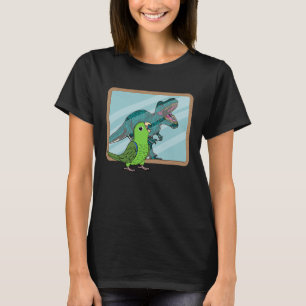 Papegaai & Rex Reflectie I Groene Papegaai T-shirt