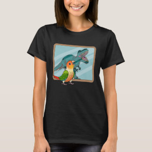 Papegaai & Rex Reflectie I Groene Wang Ananas Co T-shirt