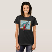 Papegaai & Rex Reflectie I Rode Ara T-shirt (Voorkant volledig)