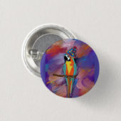 PAPEGAAI RONDE BUTTON 3,2 CM (Voorkant /achterkant)