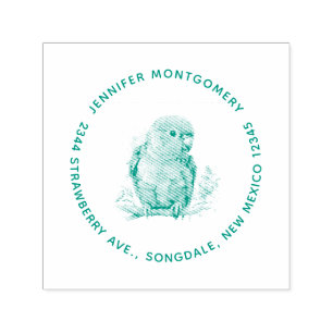 Papegaai - Schattige Baby Bird Adres Zelfinktende Stempel