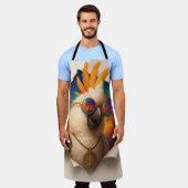 Papegaai Schort – Vrolijk Boho Design (Gedragen)