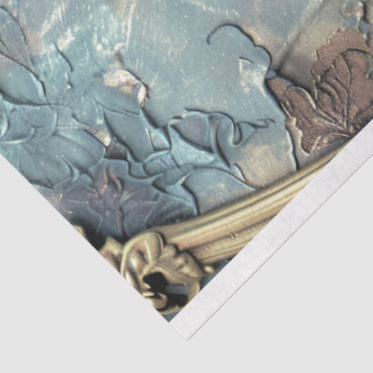 Papegaai, Shabby Chic, Siervogel & Bloemenkunst Tissuepapier (Detail)