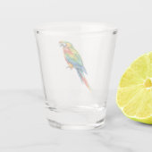 Papegaai Shot Glas (Achterkant)