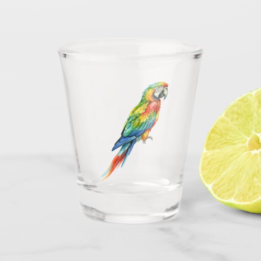 Papegaai Shot Glas (Voorkant)