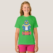 Papegaai Skater Skateboard T-shirt (Voorkant volledig)