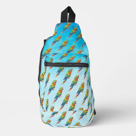 Papegaai Sling Bag (Voorkant)
