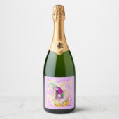 Papegaai Sparkling Wijnetiket (Voorkant)