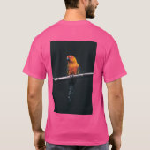 Papegaai T-shart mannen en vrouwen T-shirt (Achterkant)