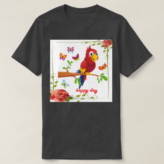 papegaai t-shirt (Design voorkant)