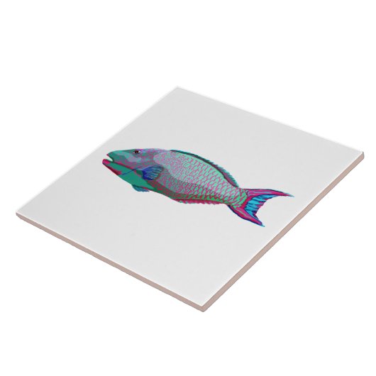 papegaai tegeltje (Zijkant)