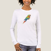 Papegaai Tri-Blend Shirt (Voorkant volledig)