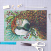 Papegaai Tropische Bloemvogel Grappig Weefsel Papi Tissuepapier (Craft)