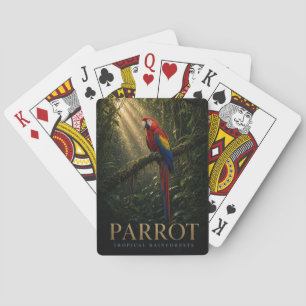 Papegaai Tropische Regenwouden Wilde Dieren DIER Pokerkaarten