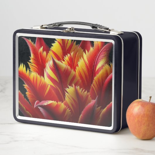 Papegaai Tulp Bloemen Rood en Geel (In situ)