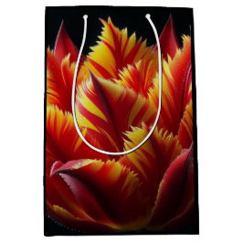 Papegaai Tulp Bloemen Rood en Geel Medium Cadeauzakje