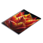 Papegaai Tulp Bloemen Rood en Geel Notitieboek (Linkerzijde)