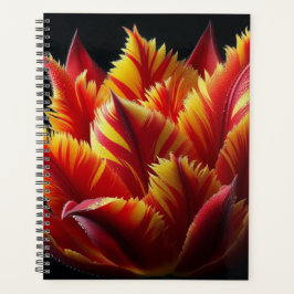 Papegaai Tulp Bloemen Rood en Geel Planner