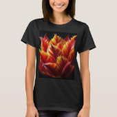 Papegaai Tulp Bloemen Rood en Geel T-shirt (Voorkant)