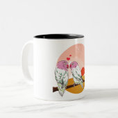papegaai tweekleurige koffiemok (Voorkant links)