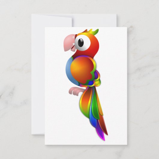 Papegaai uitnodigingen (Voorkant)