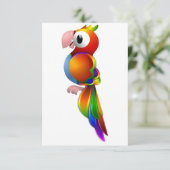 Papegaai uitnodigingen (Staand voorkant)