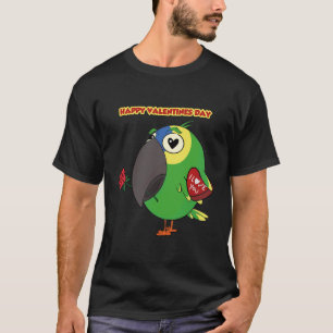 Papegaai Valentijnsdag, papegaaienliefde, papegaai T-shirt