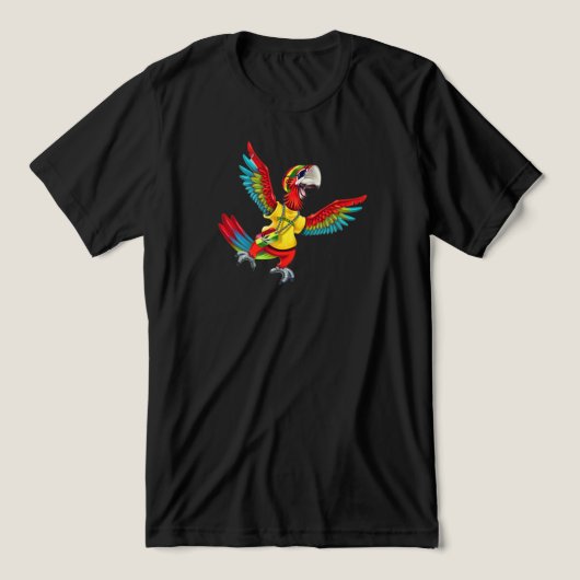 Papegaai van het Jackstone Dibs-verhaal Tri-Blend Shirt (Design voorkant)