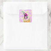 Papegaai Vierkante Sticker (Tas)