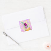 Papegaai Vierkante Sticker (Envelop)