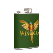 Papegaai Vleugelman Heupfles (Rechts)