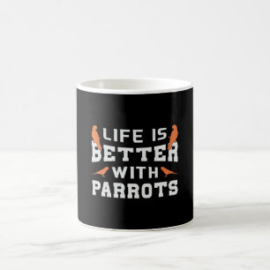 Papegaai Vogel Dier Pet Life Is Beter Met Papegaai Koffiemok