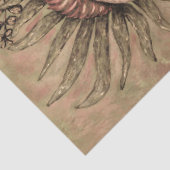 Papegaai vogel efemera bloemenweefsel papier (Detail)