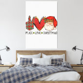 Papegaai Vogel Kerstboom Lichten Ornament Xmas Pa Canvas Afdruk (Insitu (Slaapkamer))