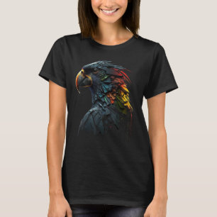 Papegaai Vogel Kleurrijke Dier Vogel Motief Papega T-shirt