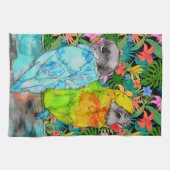 Papegaai Vogel Liefhebber Keukenhanddoek (Horizontaal)