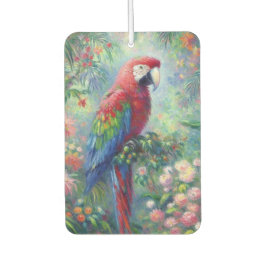 Papegaai Vogel Oerwoud Bloemen Impressionisme Schi Luchtverfrisser