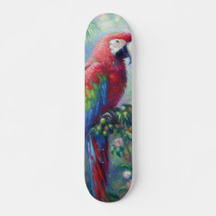Papegaai Vogel Oerwoud Bloemen Impressionisme Schi Persoonlijk Skateboard