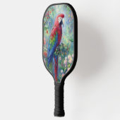Papegaai Vogel Oerwoud Bloemen Impressionisme Schi Pickleball Paddle (Links)