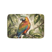 Papegaai vogel op boom tekening badmat (Voorkant)