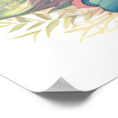 Papegaai Vogel Portret Dier Schilderen Wildlife Gr Poster (Hoek)